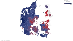 Se kortet: Her står landets 4.110 landvindmøller
