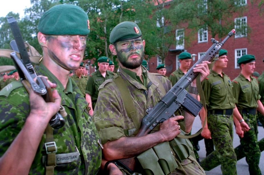 Fra 1990'erne, dengang der stadig var fuld gang i Randers kaserne.