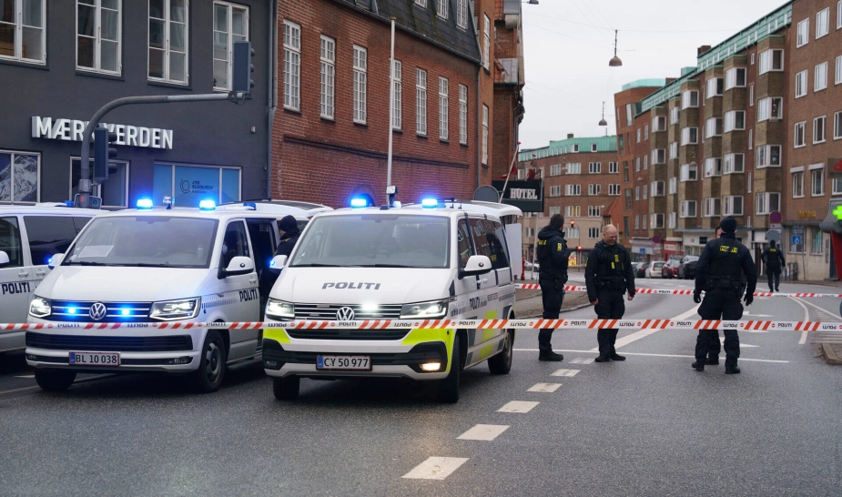 Fra en skudepisode i Aalborg i 2023.