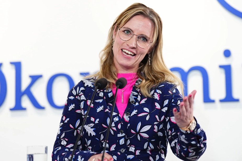 Stephanie Lose på dagens pressemøde