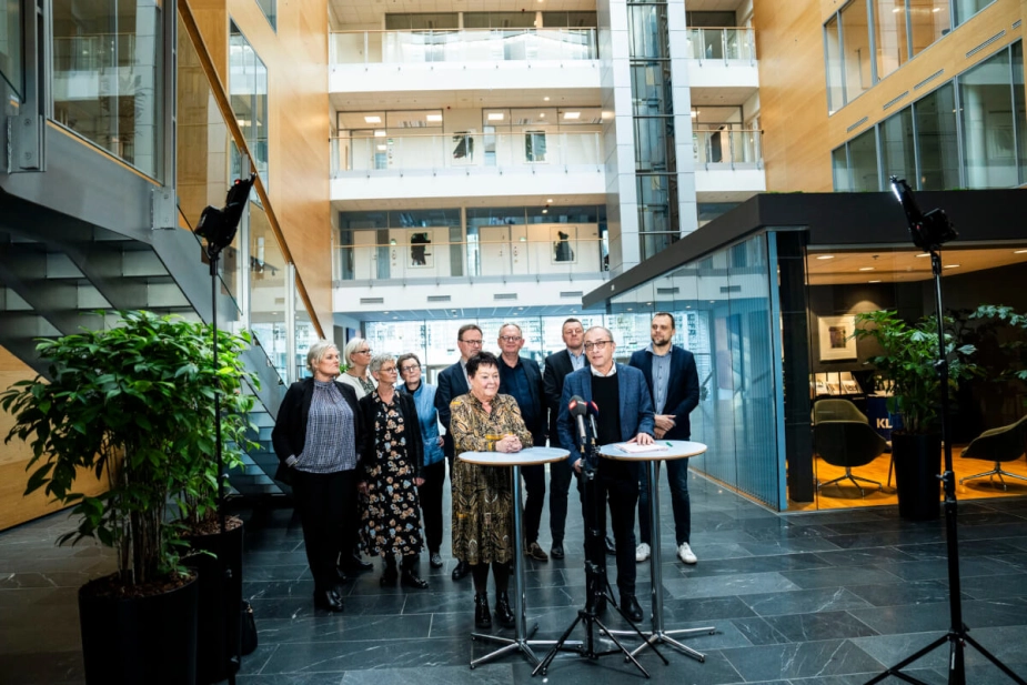 Præsentationen af det nye overenskomstforlig på det kommunale område.