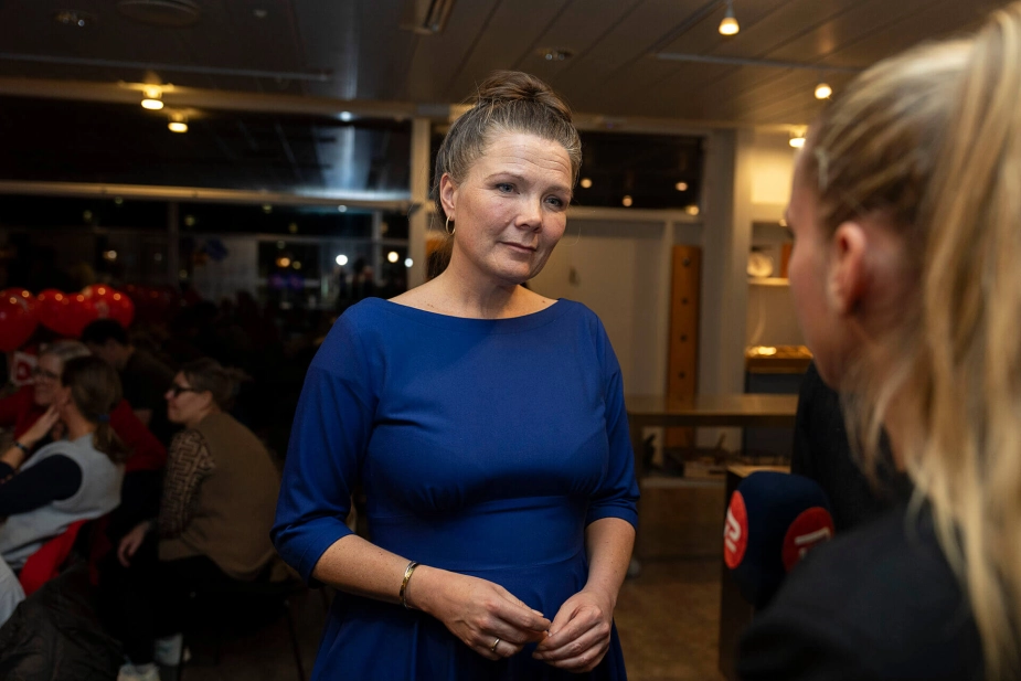 Marie Stærke på valgaften i Køge d. 18. november.