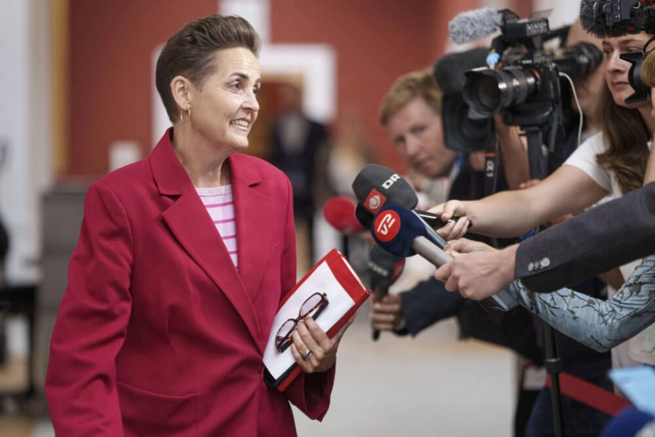 SF-formand Pia Olsen Dyhr har ikke haft meget lyst til at tale om sin ansættelse af Thomas Nystrøm som særlig rådgiver. (Arkivfoto).