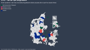 Her er de første borgmestre på plads - se kort