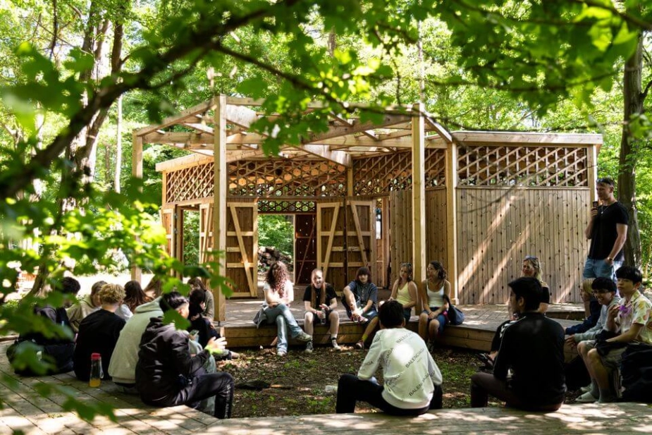 Den første pavillon er indviet i Høje-Taastrup Kommune.