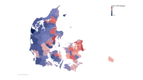 Geografisk skævhed i idrætsfaciliteter pr. indbygger stiger