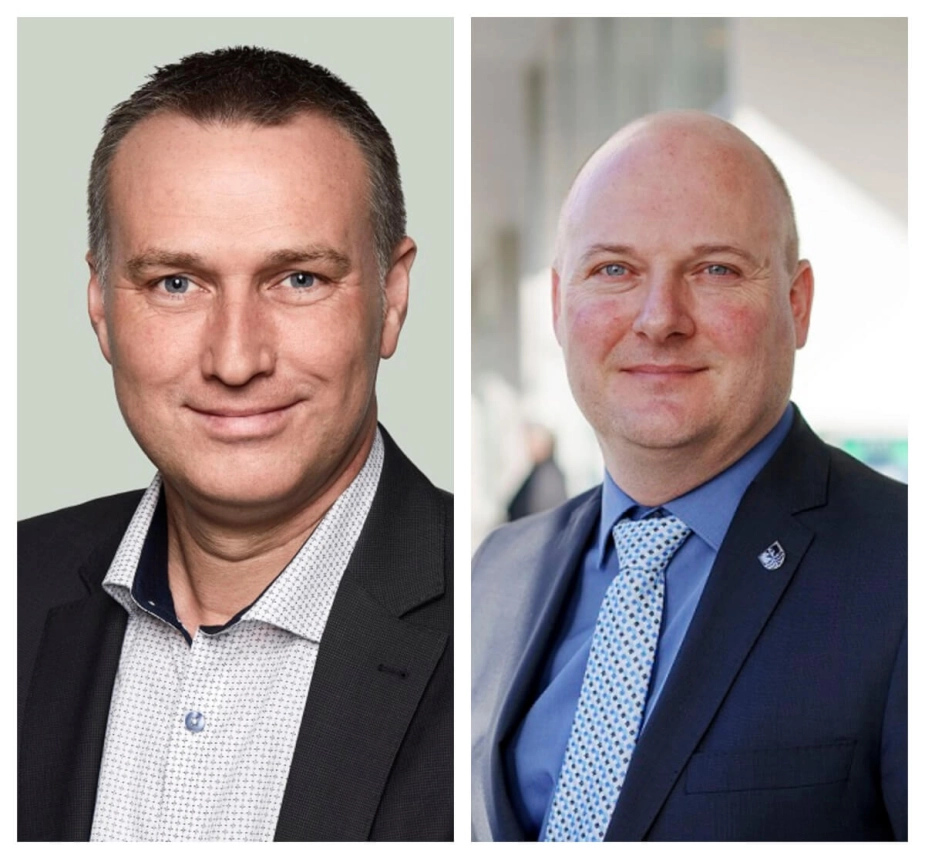 Næstved-borgmester Carsten Rasmussen og Faxes borgmester Ole Vive har landet tilfredsstillende budgetter.