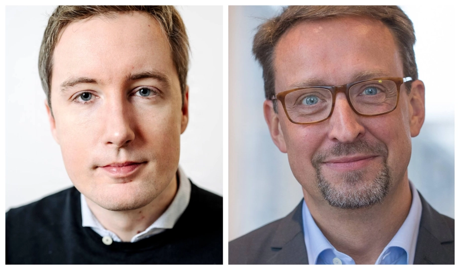 Jacob Mark (SF), børne-, ældre- og boligminister og Jakob Bigum Lundberg, formand for Kommunale Velfærdschefer.