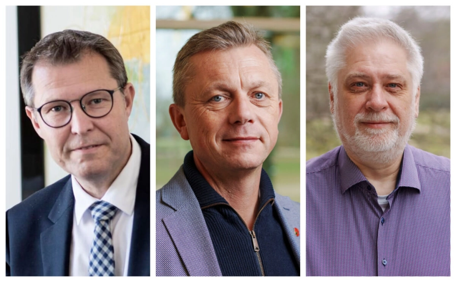Borgmestrene Kenneth Muhs (V) fra Nyborg, Kasper Ejsing Olesen (S) fra Kerteminde og Hans Stavnsager (S) fra Faaborg-Midtfyn kommuner.