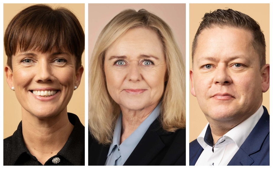 Theresa Berg Andersen (SF), t.v., formand for Indenrigsudvalget, Mona Juul (K) i midten, partiformand og kommunalordfører Dennis Flydtkjær (DD) er alle enige med de fleste øvrige oppositionspartier om, at analysen af udligningen også skal omfatte tilskudsdelen.
