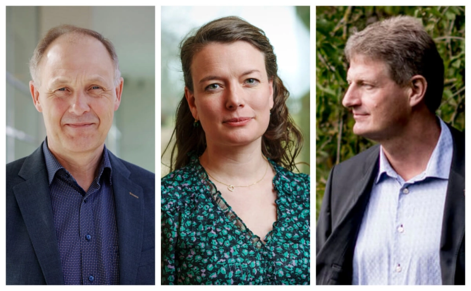 De tre borgmestre fra venstre Martin Damm, Stephanie Storbank og Jesper Würtzen i henholdsvis Kalundborg, Billund og Ballerup, har alle fået en stor skattegevinst på selskaber i 2025. Men det kommer også med en investeringspris, forklarer de.
