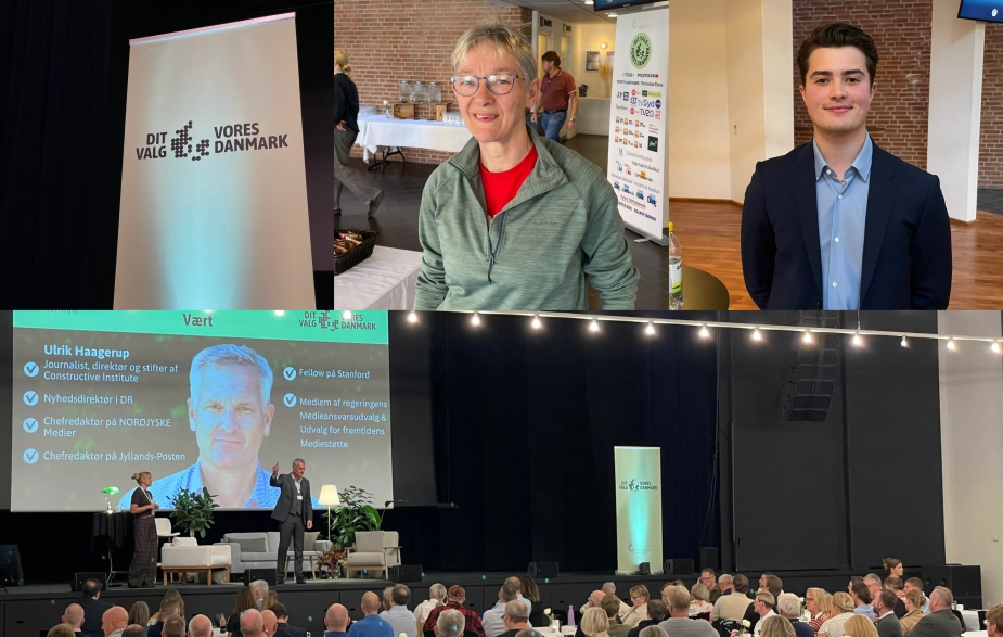 Susanne Haunsvig (øverst i midten) og Nicklas Pedersen (øverst til højre) er to af de kandidater, der var mødt op for at blive klogere.