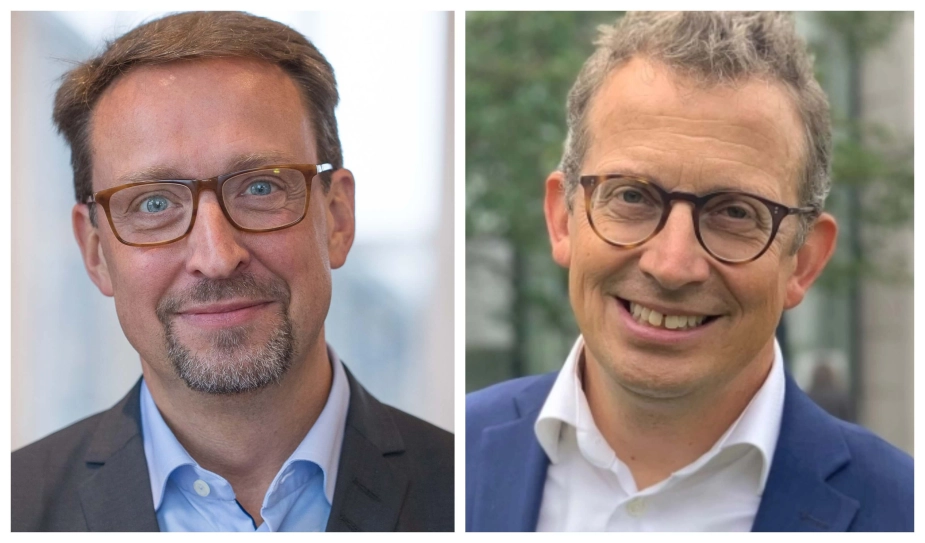 Jakob Bigum Lundberg, formand for kommunale velfærdschefer og velfærdsdirektør i Køge Kommune (tv) og Jan Dehn, tidligere velfærds- og kulturdirektør, men nu konstitueret kommunaldirektør i Hørsholm Kommune.