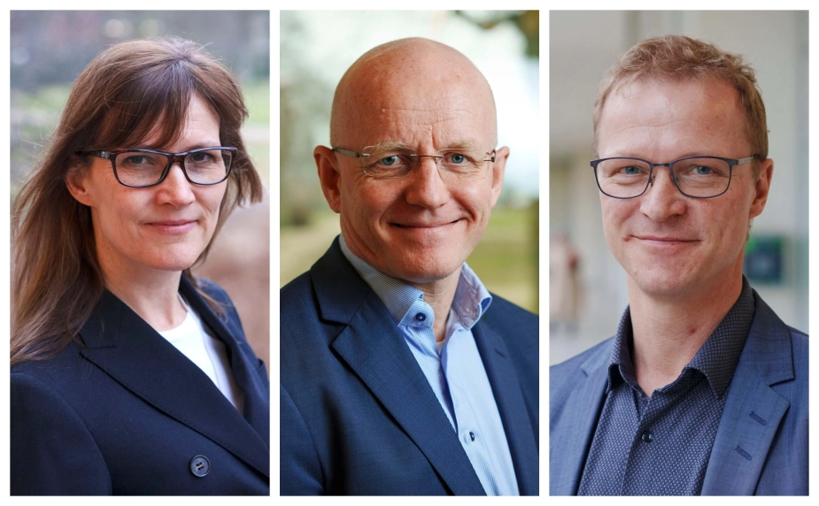 Benedikte Kiær (K), borgmester i Helsingør Kommune, Michael Fenger (K), borgmester i Gentote Kommune, og Johannes Lundsfryd Jensen (S), borgmester i Middelfart Kommune.