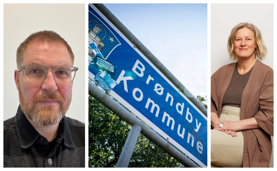 Martin Møller, leder i Brøndby Kommune (tv.), og Anne Weber, forretningsdirektør i Væksthuset (th.), står bag partnerskabet “Brøndby beskæftigelse – sammen om job”.