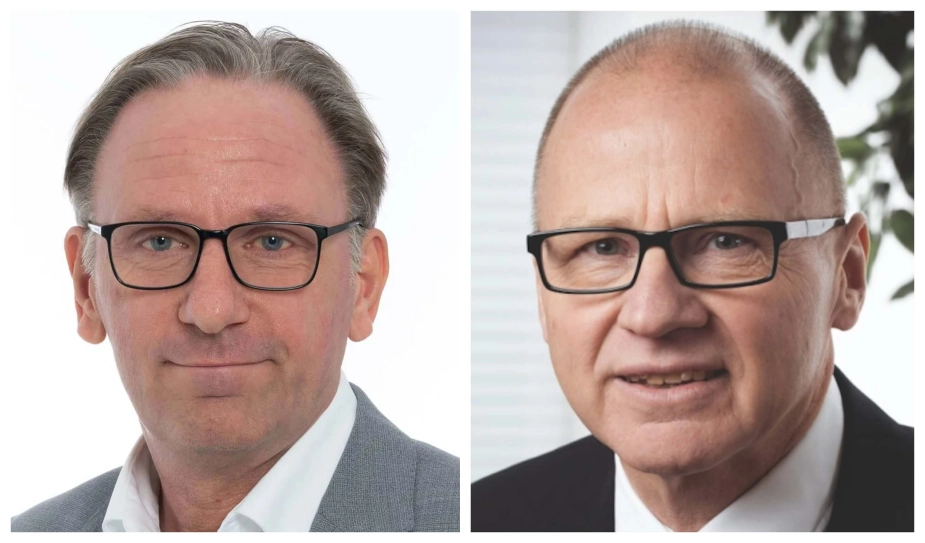 Christian Boel, direktør for Sundhed og Omsorg i Aarhus Kommune (tv.) og Jan Nielsen, direktør for Senior og Omsorg i Aalborg Kommune.