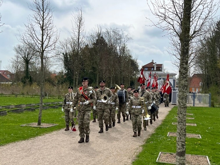 Bag arrangementet tirsdag står Kolding Kommune og Slesvigske Fodregiment i samarbejde med blandt andet Brødremenigheden i Christiansfeld, Museum Kolding Christiansfeld og De Danske Forsvarsbrødre.