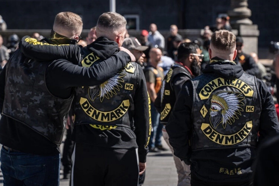 Comanches er blevet anmeldt til politiet af Esbjerg Kommune, der mener, at klubben overtræder planloven. Billedet her stammer fra en demonstration med rockere og motorcykelentusiaster i København.