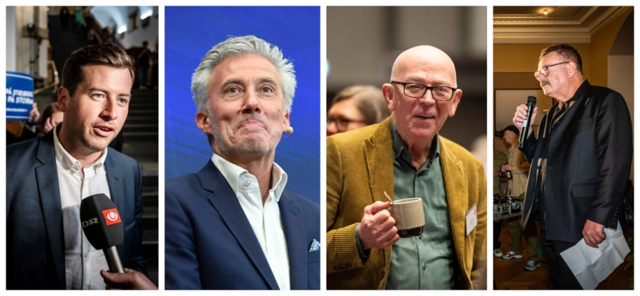 Kristoffer Storm (DD), Morten Løkkegaard (V), Villy Søvndal (SF) og Per Clausen (EL) ser ud til at være valgt til Europa-Parlamentet.
