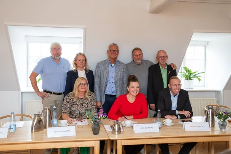På billedet øverst fra venstre: Martin Knudsen (Frit Fællesskab) Mette Jorsø (Radikale Venstre), Thomas Kampmann (Det Konservative Folkeparti), Thomas Kielgast (Socialistisk Folkeparti), Niels Rolskov (Enhedslisten – de Rød-Grønne)
Fra venstre nederst: Pernille Sylvest (Socialdemokratiet), Marie Stærke (S), borgmester, Ken Kristensen (Venstre).