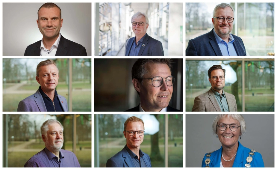 De fynske borgmestre, med undtagelse af Ærøs Peter Hansted (S), Bo Hansen, Tonni Hansen, Søren Steen Andersen, Kasper Ejsing, Kenneth Muhs, Peter Rahbæk Juel, Hans Stavnsager, Johannes Lundsfryd og Mette Landtved-Holm.