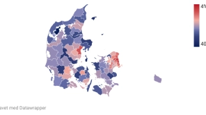 Ansøgninger til erhvervsuddannelserne deler fortsat Danmark
