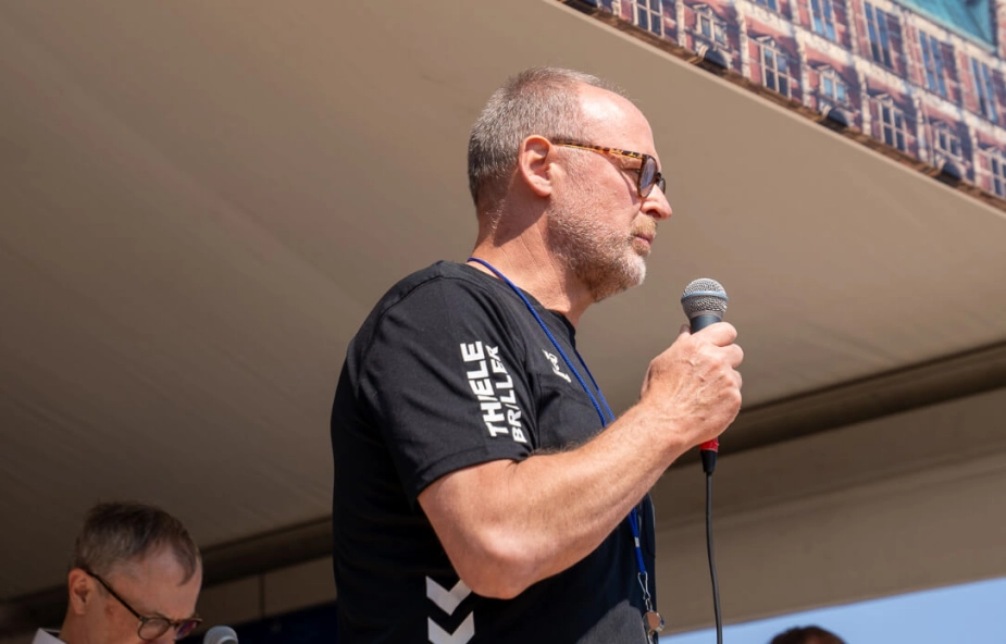 Branchedirektør i Dansk Erhverv, Morten Jung, på folkemødet 2025.