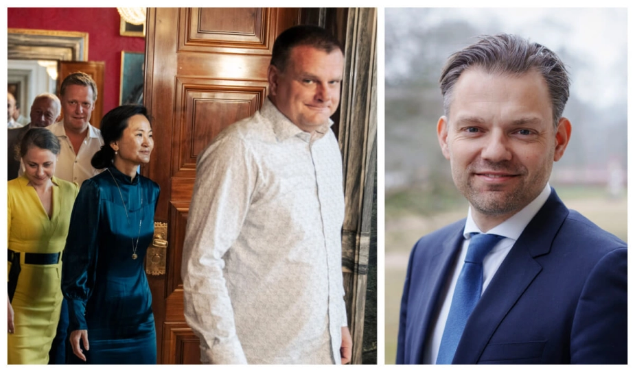 Michael Vindfeldt (S, th.), borgmester i Frederiksberg Kommune, havde ikke hørt fra partifællen Lars Weiss, inden partierne bag budgettet i Københavns Kommune mandag præsenterede store takststigninger for timeparkering.