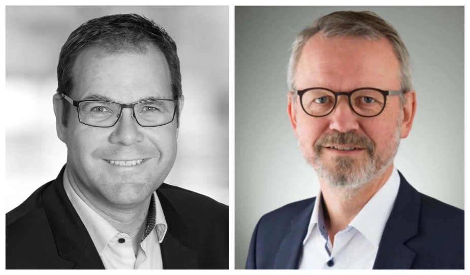 Thomas Krarup, direktør for Sundhed, Kultur og Omsorg i Randers Kommune (tv.), og Henrik Aarup-Kristensen, direktør for Sundhed og Velfærd i Brønderslev Kommune.