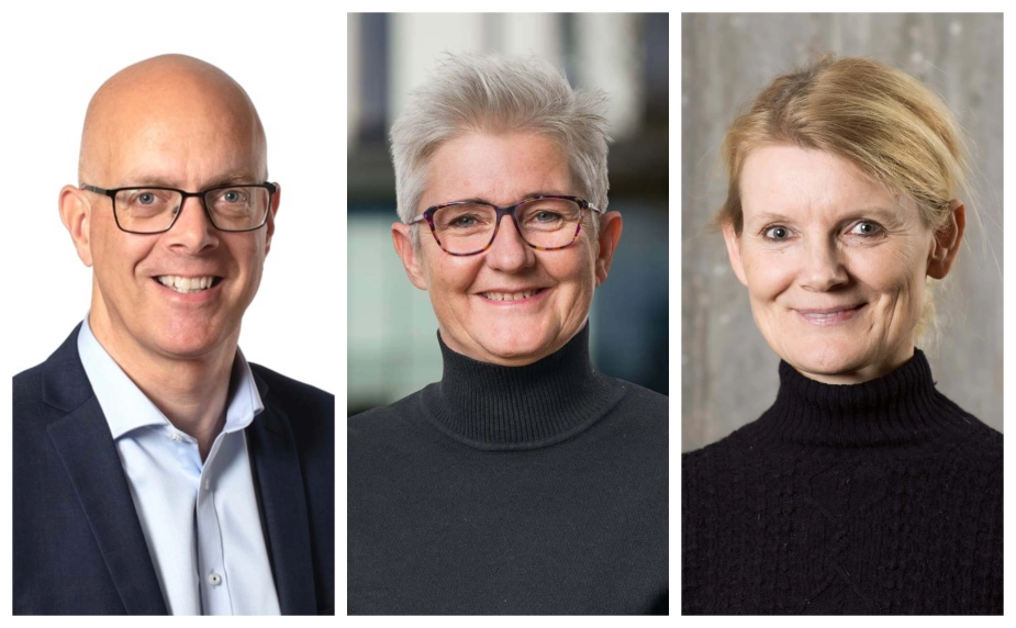 Martin Roed, direktør med ansvar for Social-, Sundhed- og Seniorudvalget, Else Zippor, direktør for Voksenområdet i Billund Kommune og Rikke Albrektsen, direktør for Social, Sundhed og Beskæftigelse i Frederikshavn Kommune (th.)