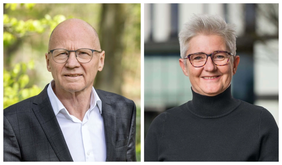 Jan Nielsen, direktør for Senior og Omsorg i Aalborg Kommune, og Else Zippor, direktør for Voksenområdet i Billund Kommune.