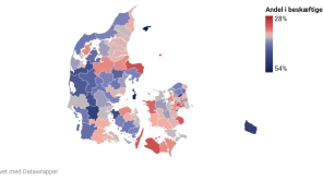 Så mange ledige kommer i beskæftigelse i din kommune