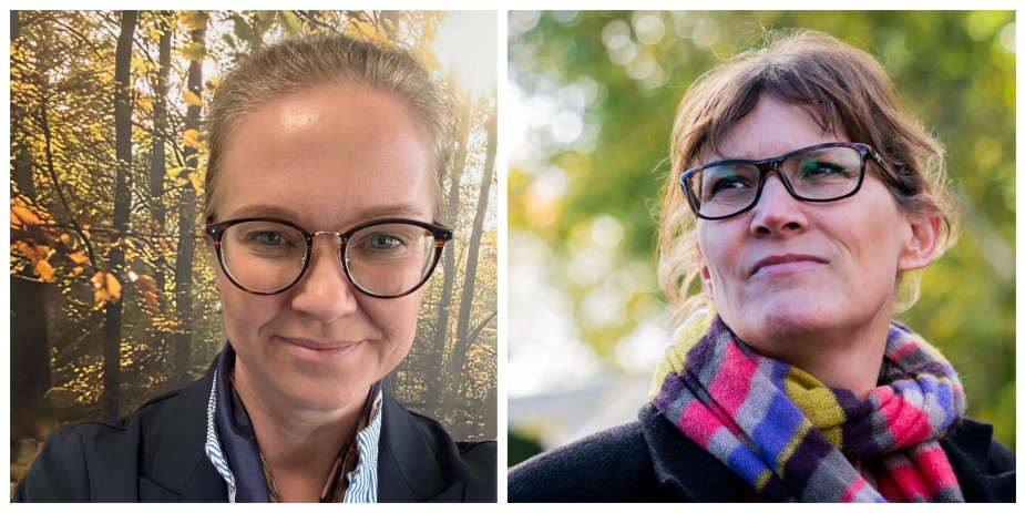 Socialchef i Aabenraa, Maja Gammelgaard (tv) og borgmester i Helsingør, Benedikte Kiær (th).