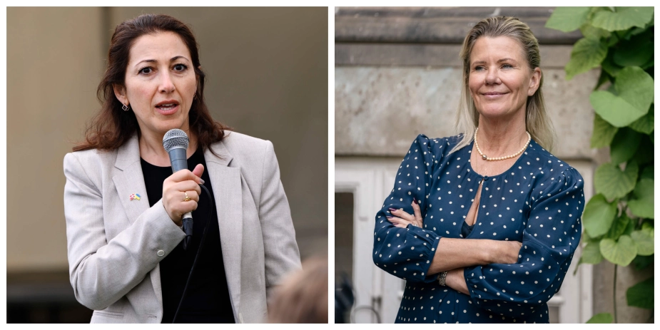 Yildiz Akdogan (tv.) og Mette Reissmann (th.) søger om dispensation til at sidde i byråd og Folketinget samtidigt. Socialdemokratiets bagland har tidligere afvist partiledelsens ønske om dobbeltmandater.