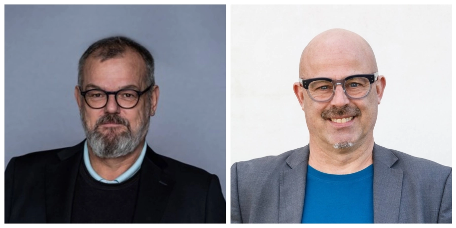 De Konservatives Lars Gravgaard (t.v.) er ny borgmester i Albertslund, mens Michael Ralf Baade Larsen er ny borgmester i Lejre for SF.