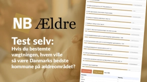 Her er Danmarks bedste kommune på ældreområdet, hvis du bestemte vægtningen