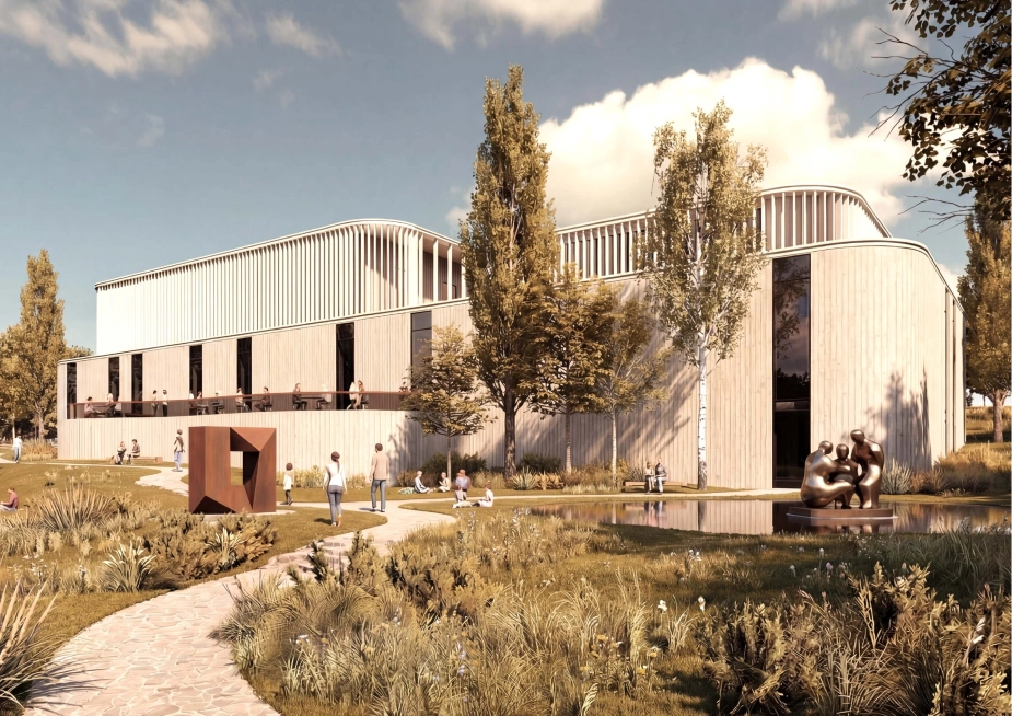 Sådan skal det nye kunstmuseum se ud.