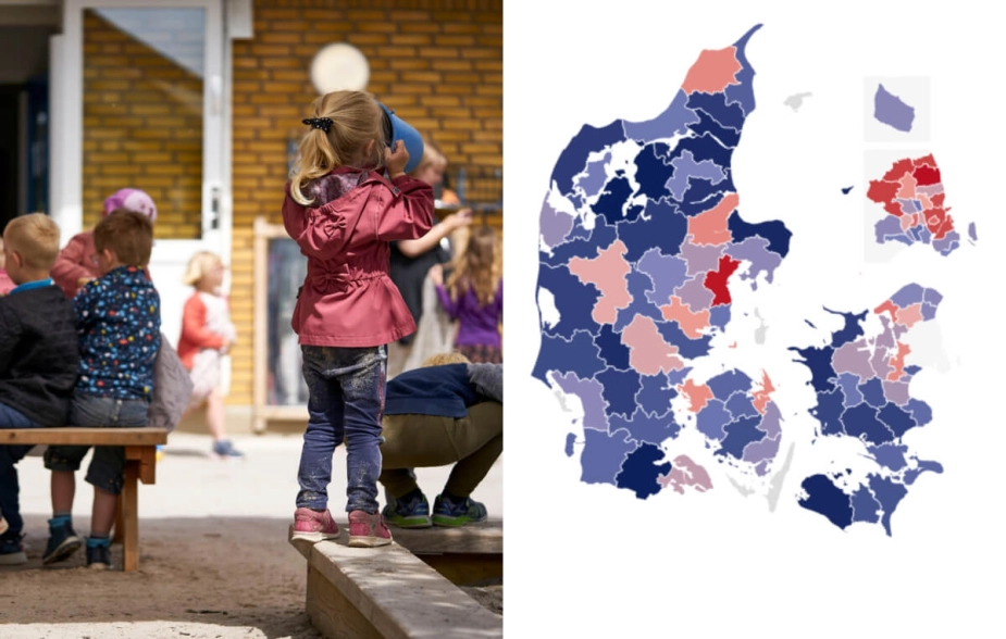 Cepos har lavet et opgørelse over den gennemsnitlige årlige personaleudskiftning i kommunernes dagtilbud