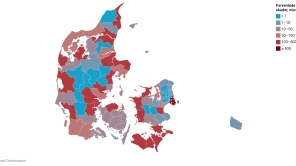 Otte kommuner har halvdelen af udgifterne ved oversvømmelser
