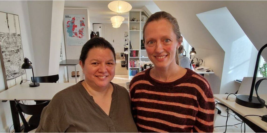 Redaktionen bag NB-Ældre består af journalist Christina Yoon (tv.) og redaktør Rikke Gundersen.