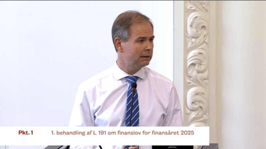 Nicolai Wammen (S) stod på talerstolen i Landstingssalen i Folketinget og debatterede finansloven for 2025 det meste af tirsdagen.