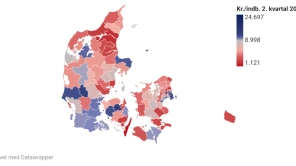 Antallet af kommuner med lav likviditet er næsten halveret