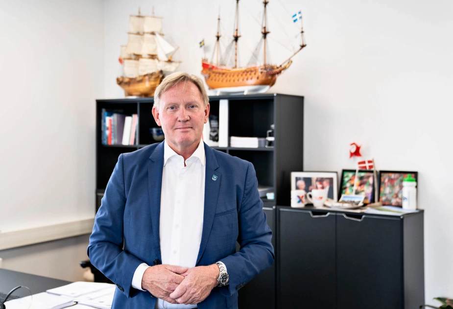 Per Bach Laursen står i fronten for det kommunesamarbejde, der nu meget åbent gør opmærksom på, at de vil være med til at bygge Forsvarets nye flåde.