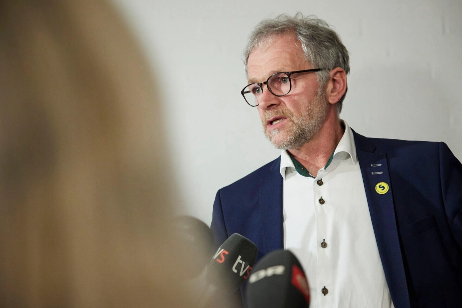 Jørgen Popp Petersen da han blev valgt som borgmester ved sidste valg.