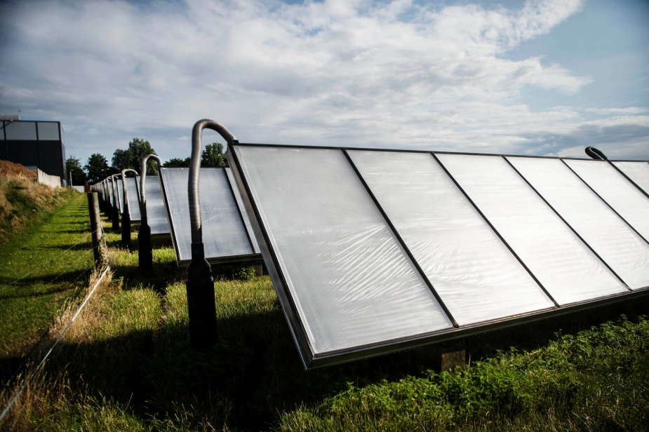 Solceller i Ærø Kommune, som ønsker 100 procent selvforsyning med vedvarende energi på øen.