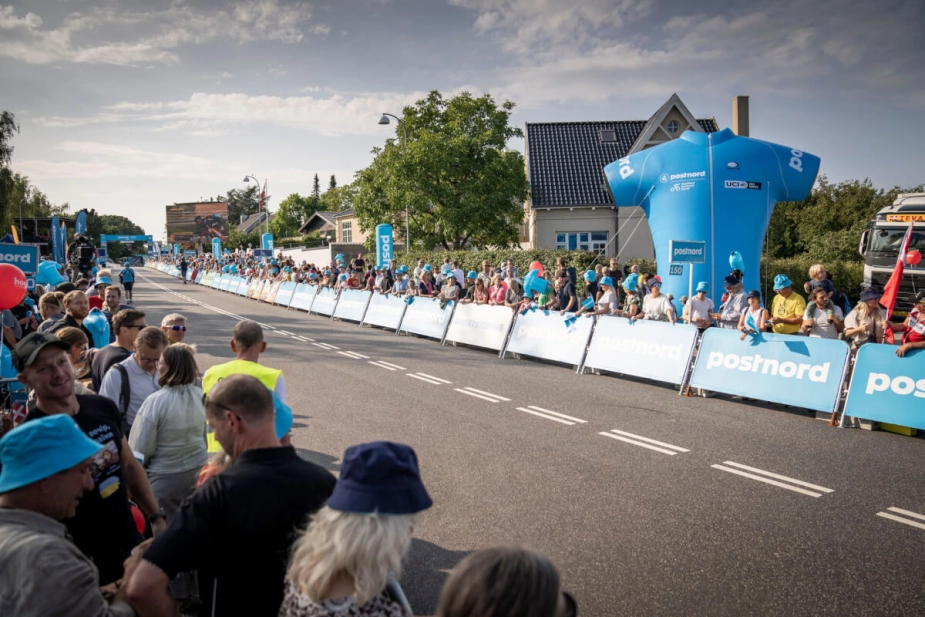 Sådan så der ud langs opløbet i Bagsværd sidste år. I august vender Postnord Danmark Rundt tilbage til Gladsaxe Kommune, hvor sidste etape afsluttes på samme rundstrækning i Bagsværd.