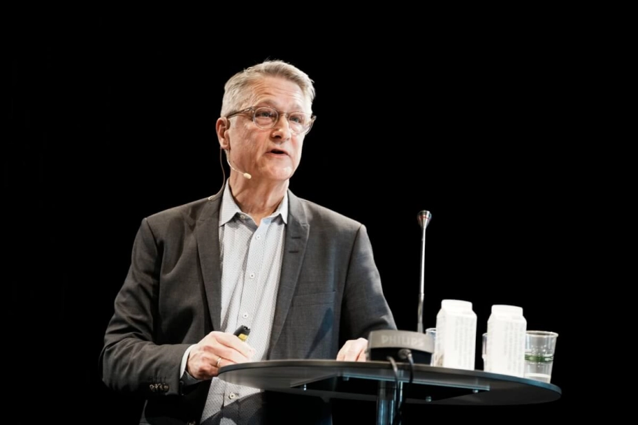 Formanden for ekspertudvalget på socialområdet Torben Tranæs til præsentationen af anbefalingerne til det specialiserede socialområde onsdag eftermiddag.