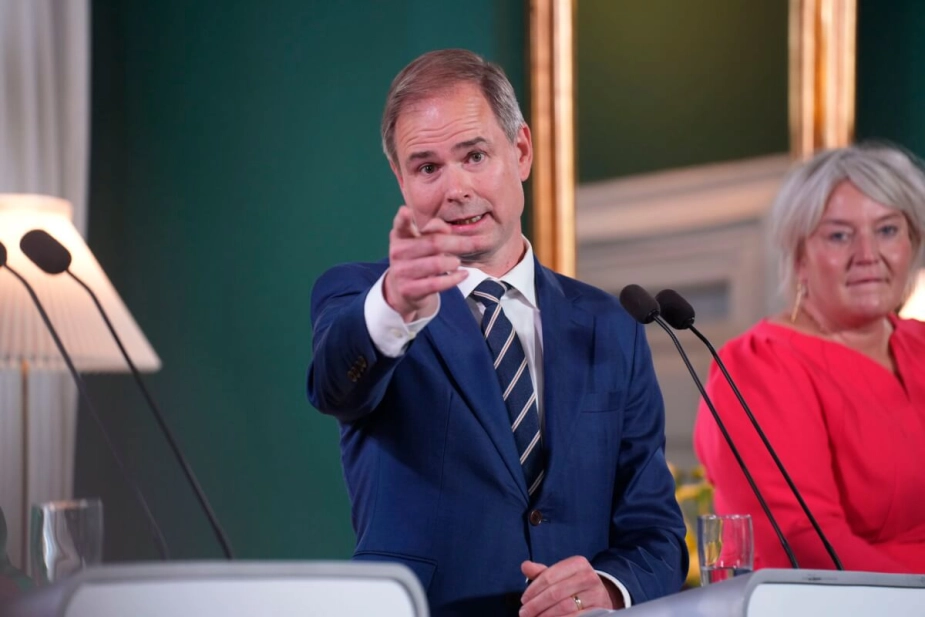 Finansminister Nicolai Wammen (S) ved præsentationen af regeringens finanslovsforslag fredag d. 30. august.