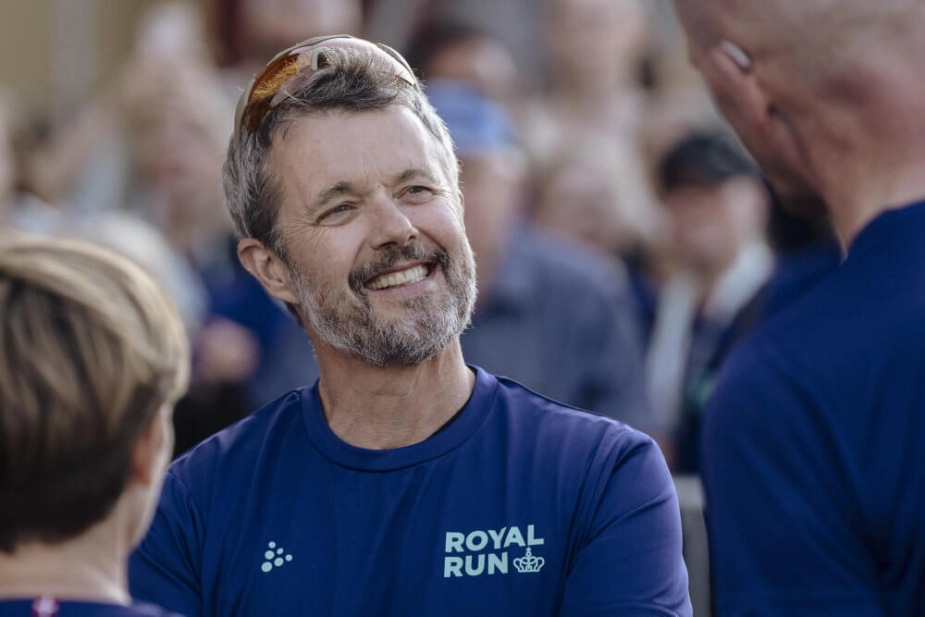 Kong Frederik under hans deltagelse i sidste års udgave af Royal Run. (Arkivfoto).