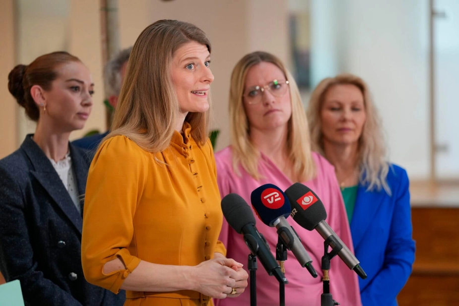 Pressemøde i Beskæftigelsesministeriet.